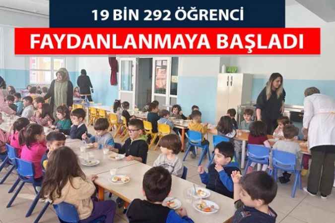 Yozgat’ta öğrencilere ücretsiz yemek uygulaması başladı