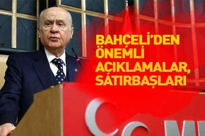 Devlet Bahçeli, Partisinin Grup Toplantısında Açıklamalarda Bulundu