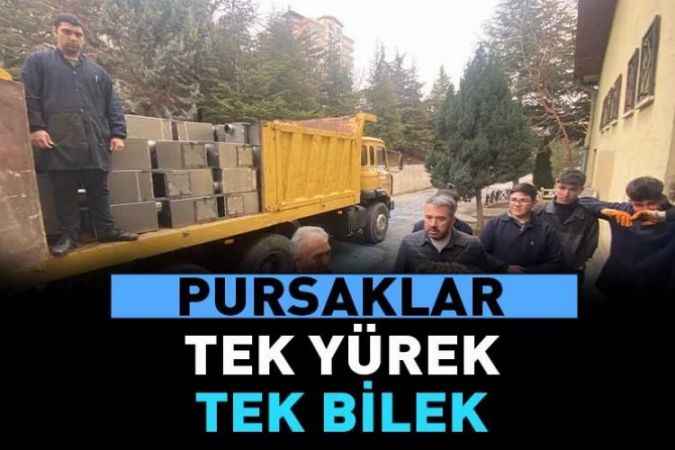 Pursaklar Belediyesi Öğrenciler Tarafından Üretilen Odun Sobasını Deprem Bölgelerine Yolladı.