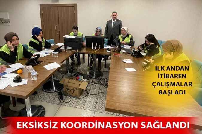 Yozgat Belediyesi Koordinasyon Merkezi eksiksiz çalışıyor