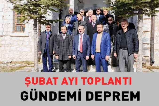 İlçe Müftüleri Şubat Ayı Toplantısı Akdağmadeni’nde Deprem Gündemiyle Yapıldı