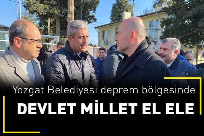 Yozgat Belediyesi deprem bölgesinde