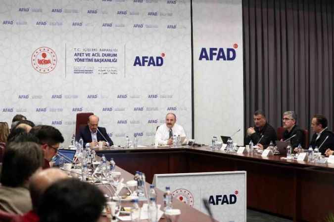 Bilim insanları  ile AFAD'tan  Deprem Toplantısı
