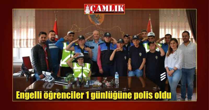 Engelli öğrenciler 1 günlüğüne polis oldu