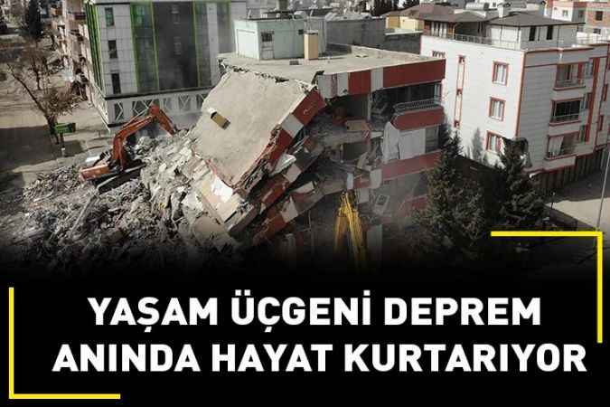 Yaşam üçgeni deprem anında hayat kurtarıyor