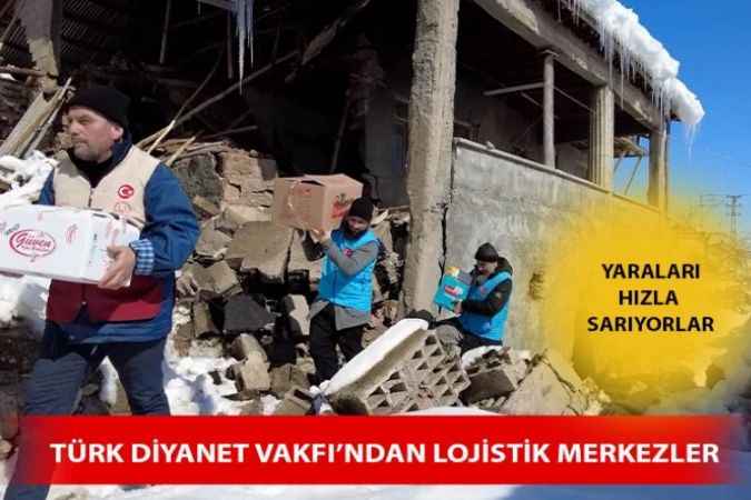 TDV deprem bölgelerinde lojistik merkezleriyle yaraları sarıyor