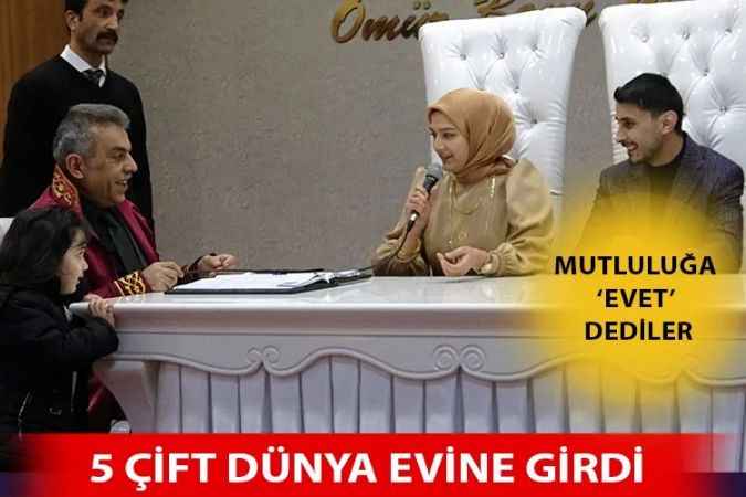 Yozgat’ta 5 çift “03.03.2023’te” evet dedi