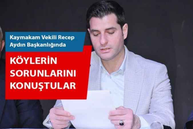 Sarıkaya'da Köylerin sorunlarını konuştular