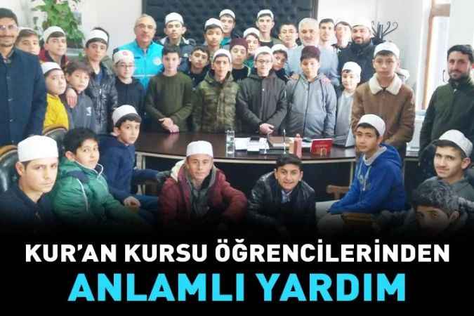 Kur’an Kursu Öğrencilerinden Deprem Bölgesine Yardım