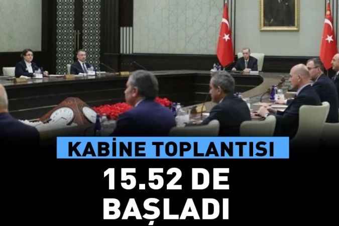 Toplantı Erdoğan'ın Başkanlığında 15.52 Başladı
