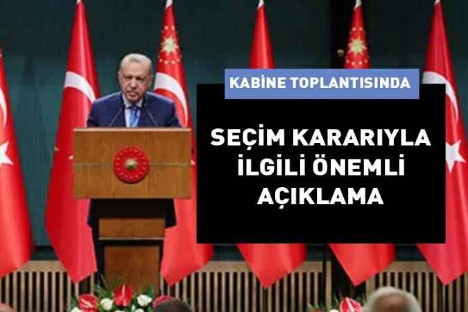 Cumhurbaşkanı Erdoğan: Seçim Sürecini Başlatıyoruz