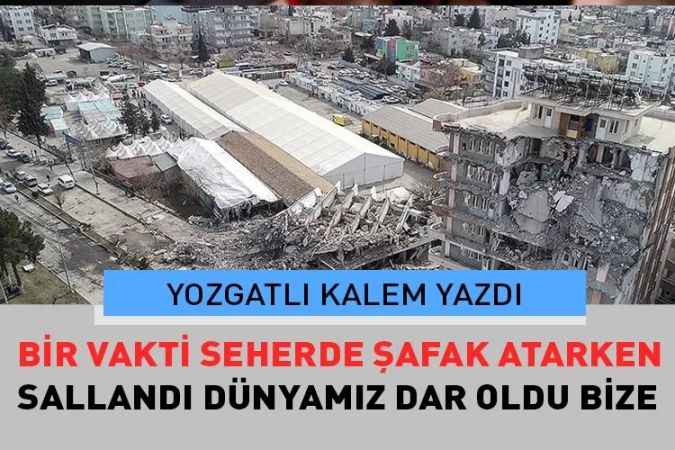 Yozgatlı Şair’den o anları yaşatan deprem şiiri: sanki kıyametin habercisi