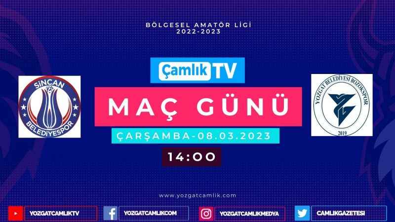 Yozgat Belediyesi Bozokspor Sincan Belediyespor'a konuk olacak