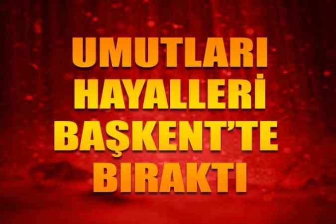 Yozgat Belediyesi Bozokspor, şampiyonluk umutlarını Başkent'te bıraktı