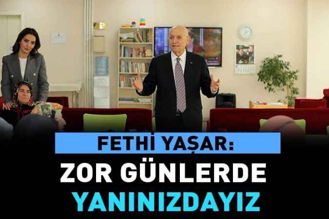 Yenimahalle Belediye Başkanı Fethi Yaşar 8 Mart’ı, konukevi misafirleri ile kutladı