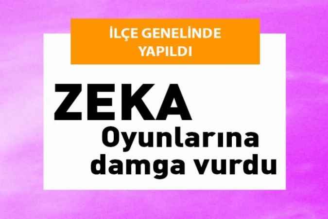 Yozgat’ın Saraykent İlçesinde düzenlenen ‘zeka  oyunları’ tamamlandı