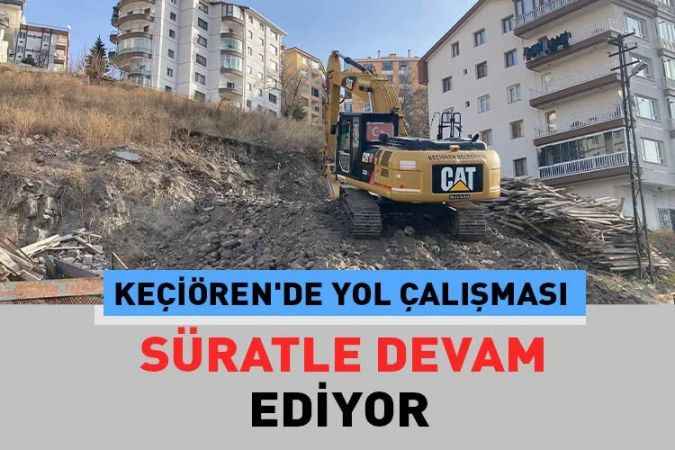 Keçiören Belediyesi ekipleri yol açma çalışması yapıyor