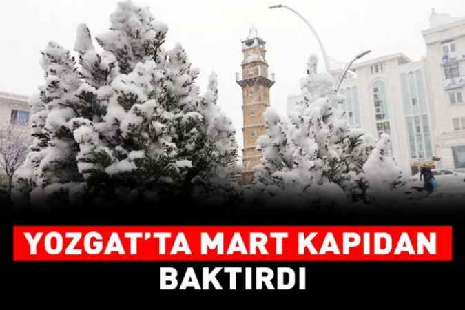 Yozgat’ta kar yağışı etkili oldu