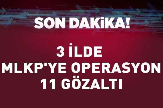 İstanbul, İzmir ve Bursa'da MLKP'ye operasyon: 11 gözaltı