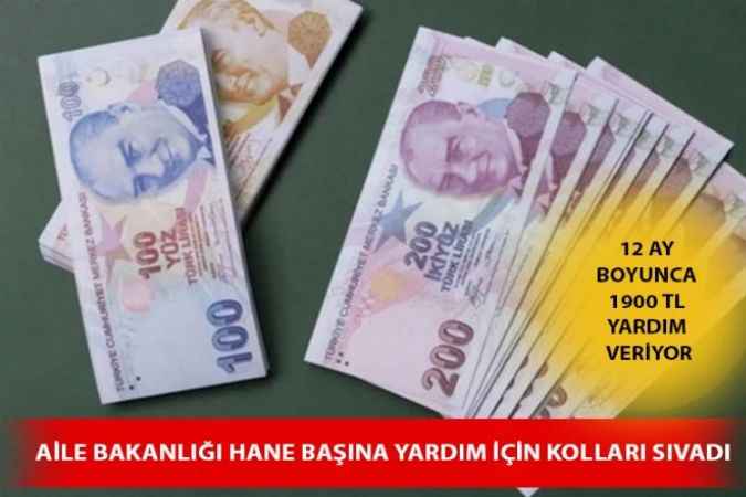 TC Kimlik Kartıyla Gidene Ödemeler Başladı! Bakanlık 12 Ay Boyunca 1900 TL Yardım Veriyor