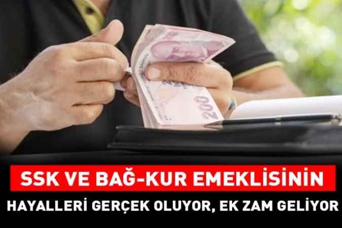 Emekliye Ek Zam 2023 Son Dakika! SSK, BAĞ-KUR Emeklisi Kök Maaş 7000 TL Oluyor