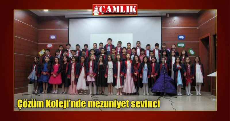 Çözüm Koleji'nde mezuniyet sevinci