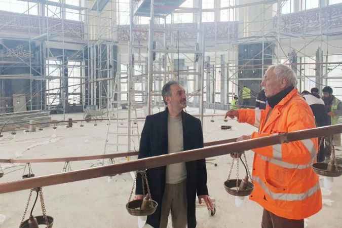 Çekerek Merkez Camii İnşaatında Son Aşamaya Gelindi