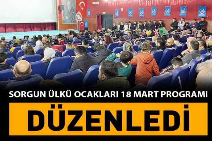 Sorgun Ülkü Ocakları 18 Mart Çanakkale Zaferi Programı Düzenledi