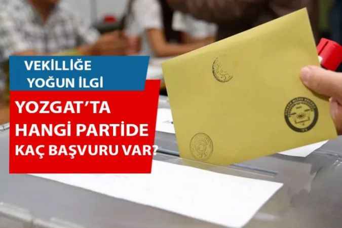 Yozgat'ta vekilliğe yoğun ilgi