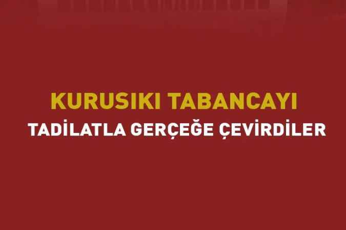 Kurusıkı tabancayı tadilatla gerçeğe çevirdiler