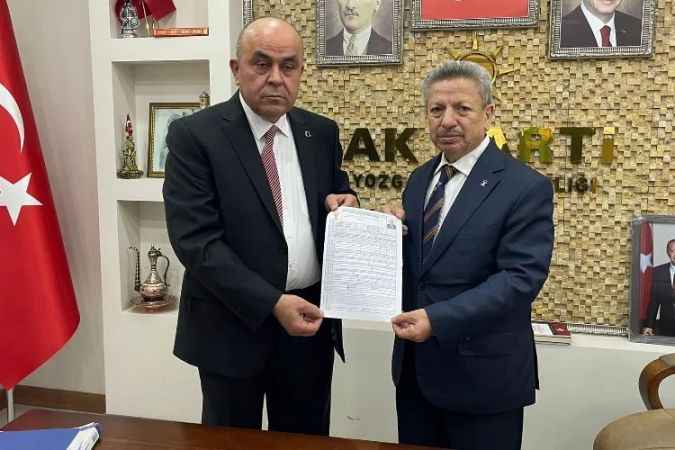 Yozgat'ın Kadrolu aday adayı Ayhan Çelik başvurusunu yaptı