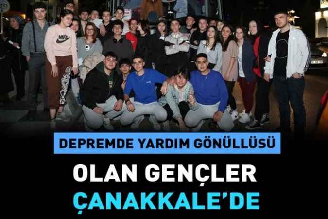 Keçiören Belediyesi depremde gönüllü olan gençleri Çanakkale’ye uğurladı