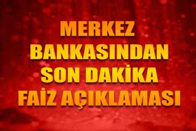Merkez Bankası Faizi Değiştirmedi