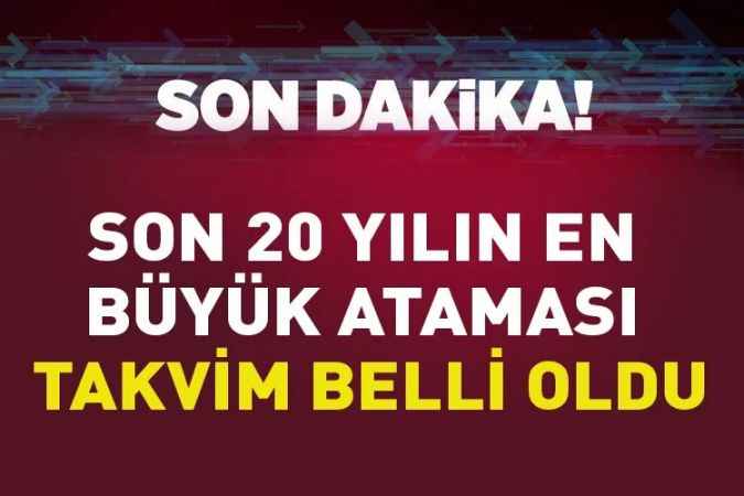 45 bin öğretmen alımına ilişkin atama takvimi ve branş bazında kontenjan dağılımı açıklandı