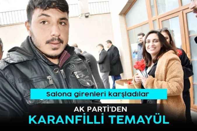AK Parti'den karanfilli temayül. Yozgat'ta renkli görüntüler oluştu