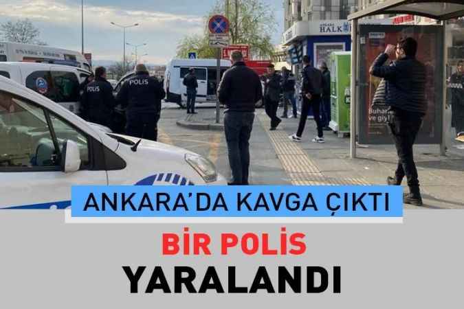 Ankara’da kavgayı ayırmaya çalışan polise bıçaklı saldırı