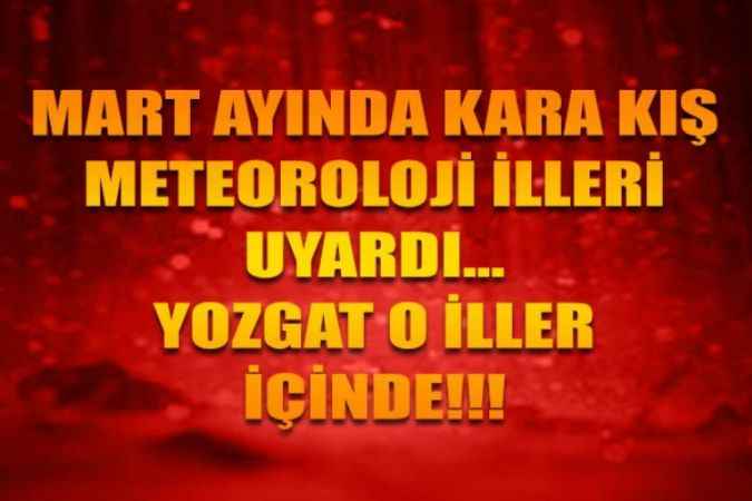 Mart Ayında Kara Kış! Meteoroloji'den 22 İl İçin Kar Yağışı Uyarısı Geldi