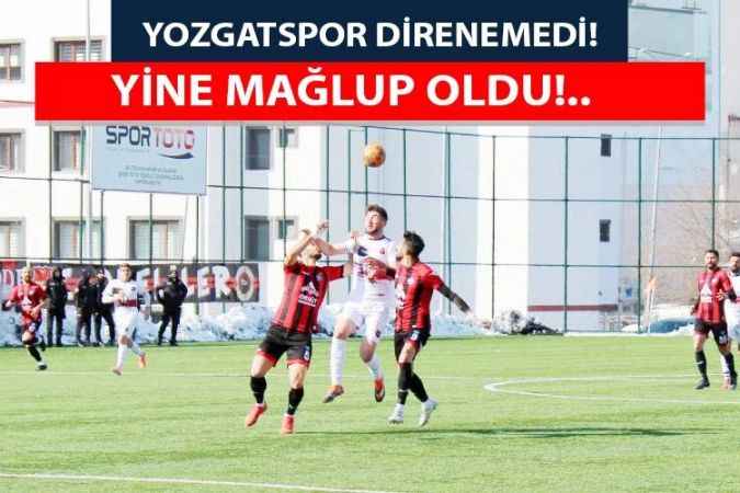 Yozgatspor 1959 FK, ligin 22’inci haftasında Hacılar Erciyasspor'a 3-1 mağlup oldu