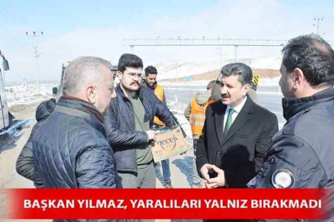 Başkan Yılmaz, Yaralıları Ziyaret Etti