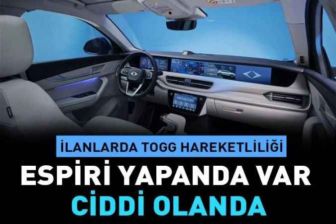 İlan sitelerinde togg hareketliliği