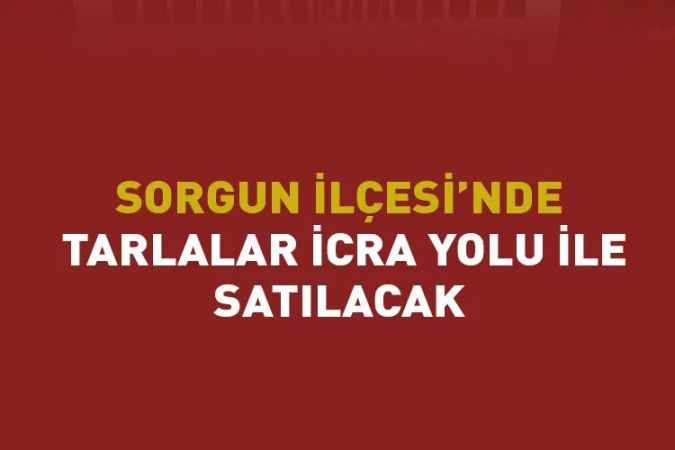 Yozgat'ın Sorgun İlçesi'nde satılık tarla