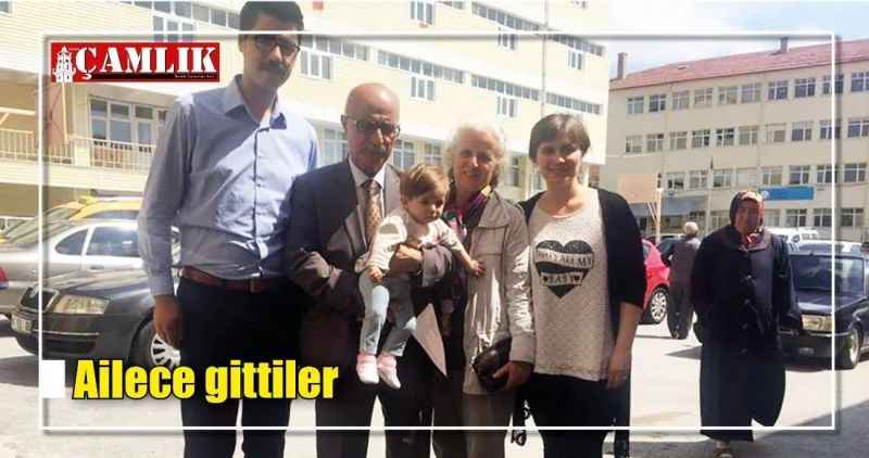 Ailece gittiler