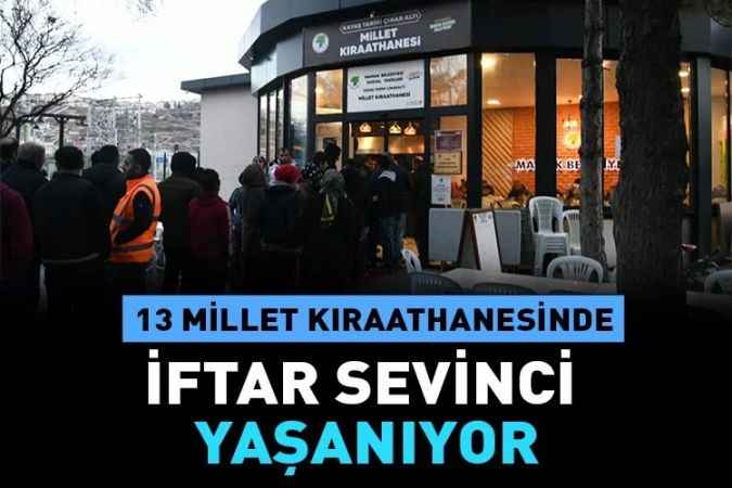 Mamak Belediyesi millet kıraathanelerinin kapılarını iftar için açtı.