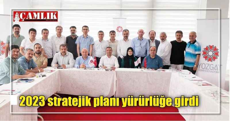 2023 stratejik planı yürürlüğe girdi