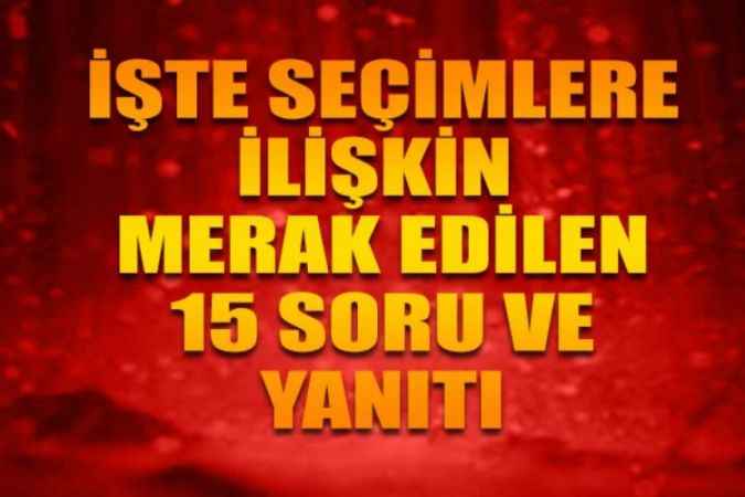 Akıllardaki Sorular Yanıt Buldu. Oylar Nasıl Sayılacak?