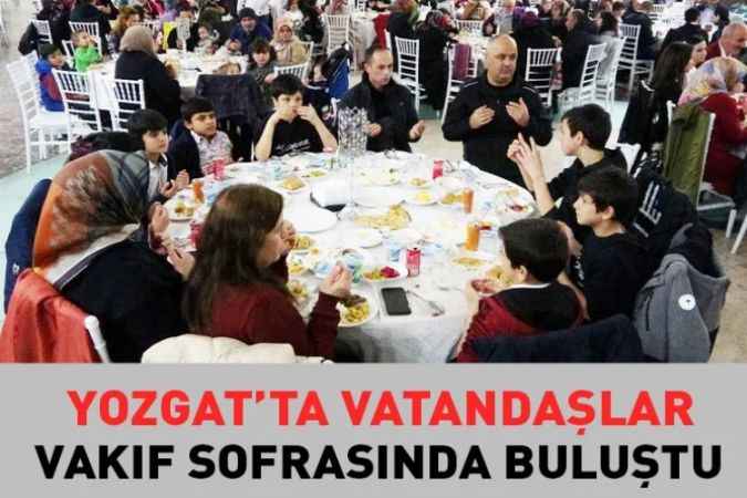 Yozgat’ta ‘’Bir Lokma Bin Sofra’’ Sloganıyla Vatandaşlar Bir Araya Geldi