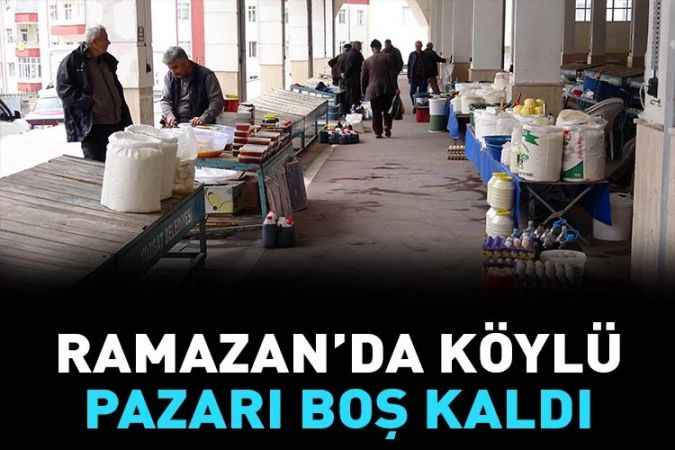 Yozgat'ta Köylü pazarı ramazanda boş kaldı