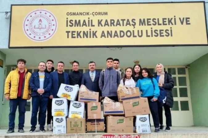 Liselilerden Depremzedelere Ramazan Kolisi
