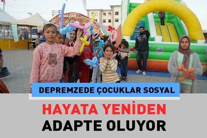 Gaziantep Nurdağlı çocuklar etkinlikte bir araya geldiler