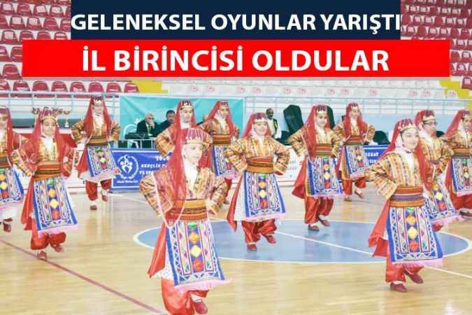 Okul Sporları kapsamında düzenlenen Halk Oyunları İl Birinciliği müsabakaları yapıldı